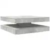 Image de Vidaxl table basse rotative à 360 degrés gris béton 90x90x34,5 cm