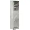 Image de Vidaxl meuble de salle de bain avec porte-rouleau gris béton