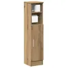 Image de vidaXL Meuble de salle de bain avec porte-rouleau chêne artisanal meuble de rangement de salle de bain armoire de bain 858505