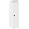 Image de Meuble De Salle De Bain Avec Porte-rouleau Blanc 20,5x22x72 Cm Vidaxl