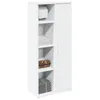 Image de vidaXL Meuble de salle de bain avec porte-rouleau blanc 39x22x90 cm 858524