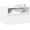 Image de Table De Chevet Murale Blanc 45x26x28,5 Cm Vidaxl