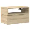 Image de Vidaxl table de chevet murale chêne sonoma 45x26x28,5 cm