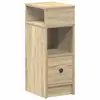 Image de Vidaxl table de chevet avec tiroir chêne sonoma 25x31x66 cm