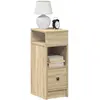 Image de Tables De Chevet 2 Pcs Avec Tiroir Chêne Sonoma 25x31x66 Cm Vidaxl