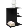 Image de Table De Chevet Chêne Noir 46,5x29x61 Cm Bois D’ingénierie Vidaxl