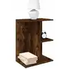 Image de Tables De Chevet 2pcs Chêne Fumé 46,5x29x61cm Bois D’ingénierie Vidaxl