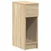 Image de Vidaxl table de chevet avec tiroir chêne sonoma 20x36x60 cm