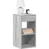 Image de Tables De Chevet Avec Tiroir 2 Pcs Sonoma Gris 35x34x66,5 Cm Vidaxl
