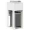 Image de vidaXL Support de tour dordinateur avec tiroir blanc 30x44x74 cm 858731