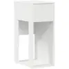 Image de Vidaxl support de tour d'ordinateur avec tiroir blanc 30x44x74 cm