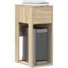 Image de Support De Tour D'ordinateur Et Tiroir Chêne Sonoma 30x44x74 Cm Vidaxl