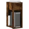 Image de Support De Tour D'ordinateur Et Tiroir Chêne Fumé 30x44x74 Cm Vidaxl