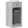 Image de Support De Tour D'ordinateur Et Tiroir Sonoma Gris 35x45x77 Cm Vidaxl