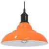 Image de vidaXL Lampe suspendue réglable hauteur E27 orange brillant métal éclairage suspendu éclairage suspendu de cuisine 4103440