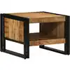 Image de Table Basse 50x50x38 Cm Bois De Manguier Massif Brut Vidaxl