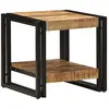 Image de Table Basse Marron 40 X 40 X 38 Cm Bois De Mangue Massif Vidaxl