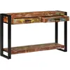 Image de Table Console Multicolore 120 X 33 X 75 Cm Bois Recyclé Solide Vidaxl