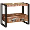 Image de Meuble sous-vasque Vidaxl en bois recyclé et métal 71×33×58 cm   1 tiroir multicolore