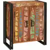 Image de Cabinet De Chevet Multicolore Bois Massif Recyclé Vidaxl