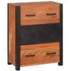 Image de Vidaxl buffet 3 pcs marron 110 x 30 x 75 cm bois d'acacia massif