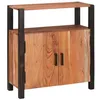 Image de Buffet en bois dacacia - vidaXL - 70x30x75 cm - Marron - Bois dacacia massif - 2 portes - Style moderne