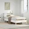 Image de vidaXL Lit bibliothèque sans matelas blanc 75x190cm bois de pin massif 3322856