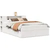 Image de Cadre De Lit Sans Matelas Blanc 140x190 Cm Bois De Pin Massif Vidaxl