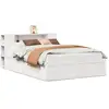 Image de Vidaxl cadre de lit sans matelas blanc 140x190 cm bois de pin massif