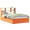 Image de Vidaxl cadre de lit sans matelas marron 150x200cm bois pin massif