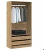 Image de vidaXL Garde-robe chêne artisanal 100x50x200 cm bois dingénierie armoire de rangement organisateur de garde-robe 3318627