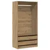Image de Vidaxl garde-robe chêne artisanal 100x50x200 cm bois d'ingénierie