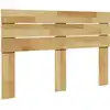 Image de Tête De Lit 120 Cm En Bois Massif De Chêne Vidaxl