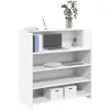 Image de Bureau De Réception Blanc 100x50x103,5 Cm Bois D'ingénierie Vidaxl