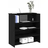 Image de vidaXL Bureau de réception chêne noir 100x50x1035cm bois dingénierie comptoir de réception réception de salon comptoir 3324161