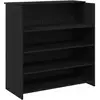 Image de Vidaxl bureau de réception chêne noir 100x50x103,5 cm bois d'ingénierie