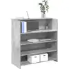 Image de Bureau De Réception Gris Béton 100x50x103,5cm Bois D'ingénierie Vidaxl