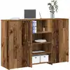 Image de Bureau De Réception Vieux Bois 155x50x103,5cm Bois D'ingénierie Vidaxl
