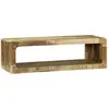Image de Meuble Tv Marron 80 X 30 X 25 Cm Bois De Manguier Massif Vidaxl