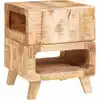 Image de Table D'appoint Marron 40 X 40 X 49 Cm Bois De Mangue Massif Vidaxl
