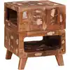 Image de Table D'appoint Marron 40 X 40 X 49 Cm Bois Recyclé Solide Vidaxl