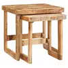 Image de Vidaxl tables gigognes 2 pcs marron bois de mangue massif