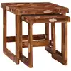 Image de Tables Gigognes 2 Pcs 46 X 46 X 45 Cm Bois Recyclé Solide Vidaxl