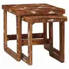 Image de Vidaxl tables gigognes 2 pcs 46 x 46 x 45 cm bois recyclé solide