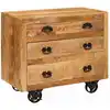 Image de Meuble D'appoint Marron 70 X 38 X 63 Cm Bois De Manguier Massif Vidaxl
