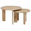 Image de Vidaxl tables basses gigognes 2 pcs noir bois de mangue massif