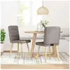 Image de Vidaxl chaises à manger lot de 2 taupe tissu