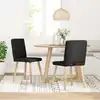 Image de Chaises À Manger Lot De 2 Noir Tissu Vidaxl