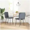 Image de Vidaxl chaises à manger lot de 2 gris foncé velours