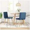Image de Vidaxl chaises à manger lot de 2 bleu tissu